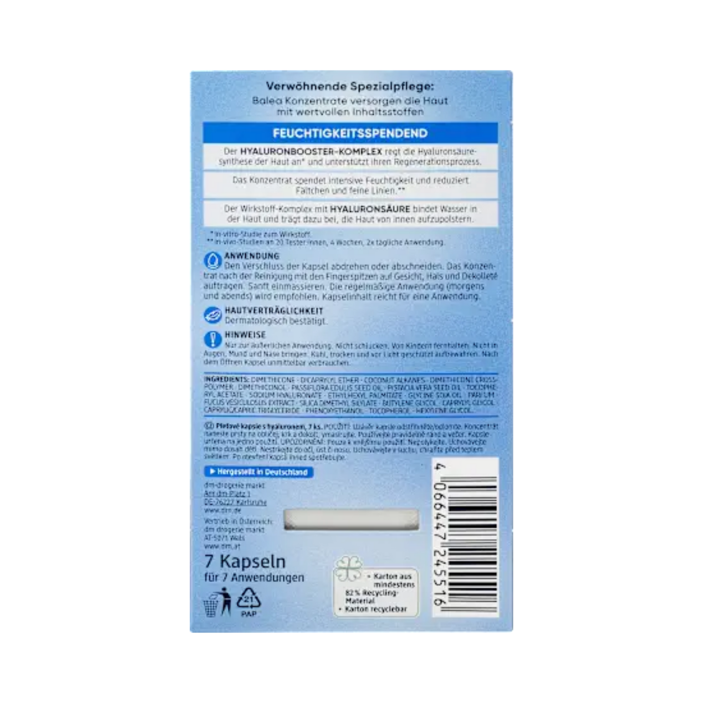 Balea Hyaluron Concentrate – 7 Capsules