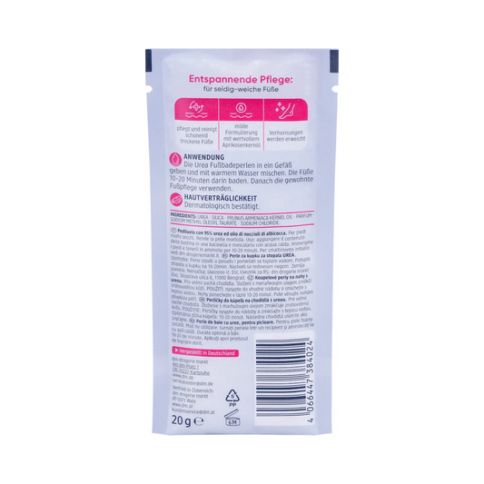 Balea Foot Bath Pearls for Very Dry Feet, 95% Urea – 20 g