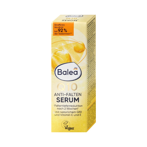 Balea Q10 + Omega Serum – Anti-Aging Face Serum with Vitamins C & E (30 ml)