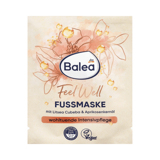 Balea Feel Well Foot Mask – Litsea Cubeba & Apricot Kernel Oil, 15 ml