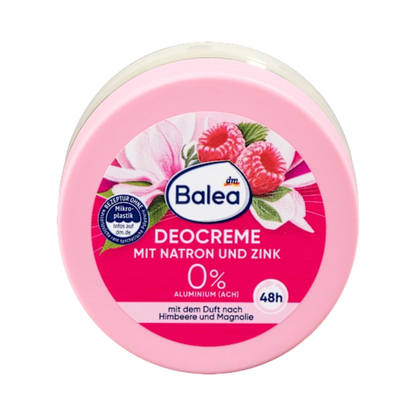 Balea Deodorant Cream with Baking Soda – Raspberry & Magnolia – 50 ml