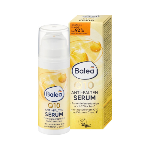 Balea Q10 + Omega Serum – Anti-Aging Face Serum with Vitamins C & E (30 ml)