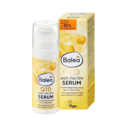 Balea Q10 + Omega Serum – Anti-Aging Face Serum with Vitamins C & E (30 ml)