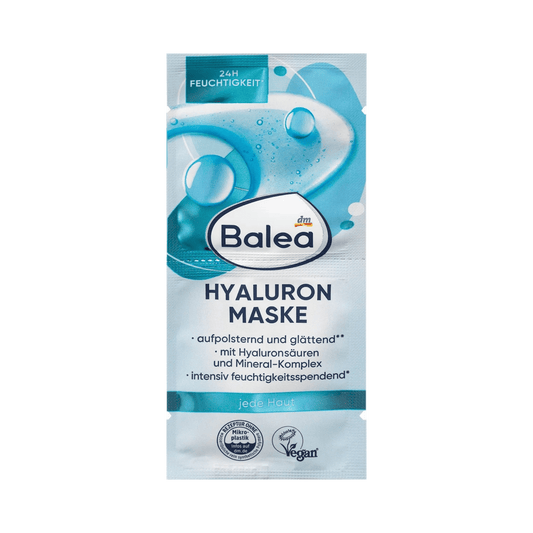Balea Hyaluron Face Mask, 16 ml (2x8 ml) – Vegan, Plumping & Hydrating