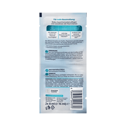 Balea Hyaluron Face Mask, 16 ml (2x8 ml) – Vegan, Plumping & Hydrating