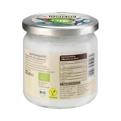 dmBio Organic Virgin Coconut Oil – Cold-Pressed – 300 ml