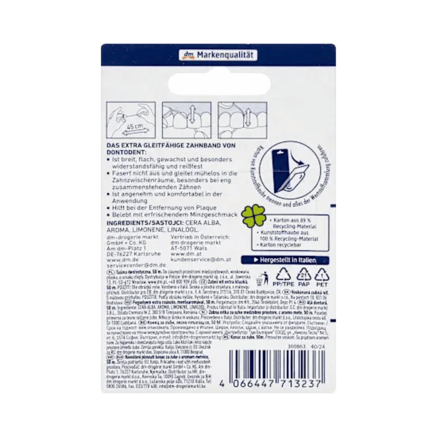 Dontodent Extra‑Glide Dental Tape – 50 m