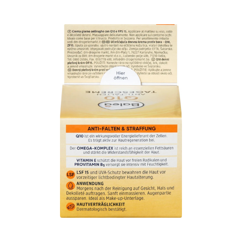 Balea Q10 Anti-Wrinkle Face Cream SPF 15 – 50 ml