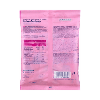 Mivolis Traubenzucker Brause-Lutscher – Himbeere für Kinder, 75 g