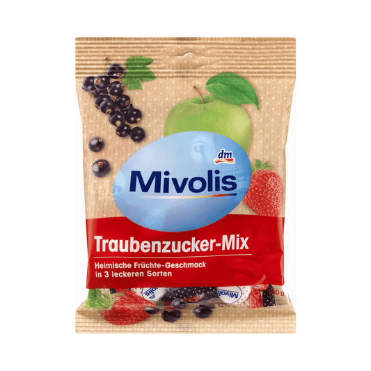 Mivolis Fruit Mix Glucose Candy, 100 g – Vegan, Gluten & Lactose Free