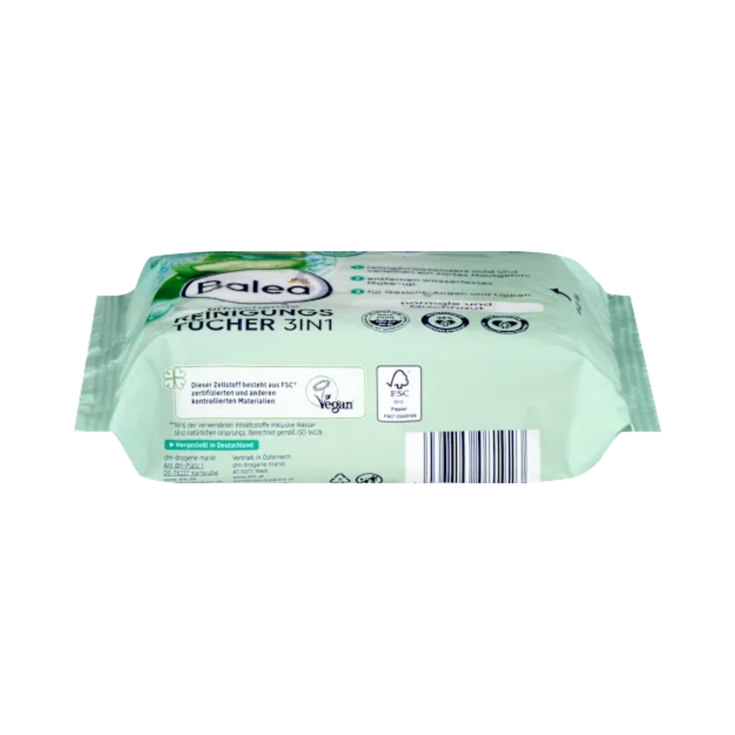 Balea 3in1 Refreshing Cleansing Wipes – 25 pcs