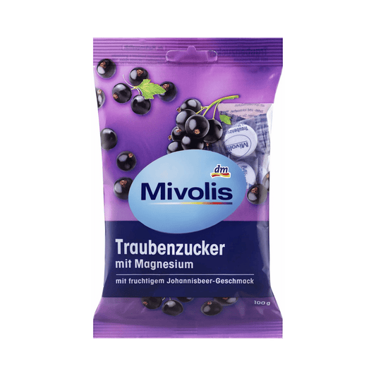 Mivolis fruity and energizing dextrose snack enriched with Magnesium, 100 g