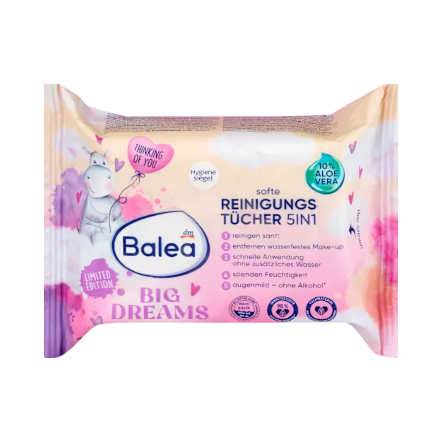 Balea Facial Cleansing Wipes Big Dreams – 25 pcs