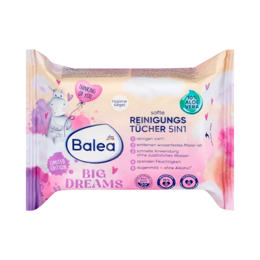 Balea Facial Cleansing Wipes Big Dreams – 25 pcs