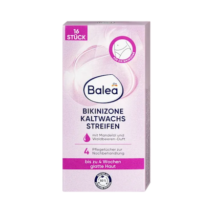 Balea Cold Wax Strips – Bikini Zone, 16 pcs