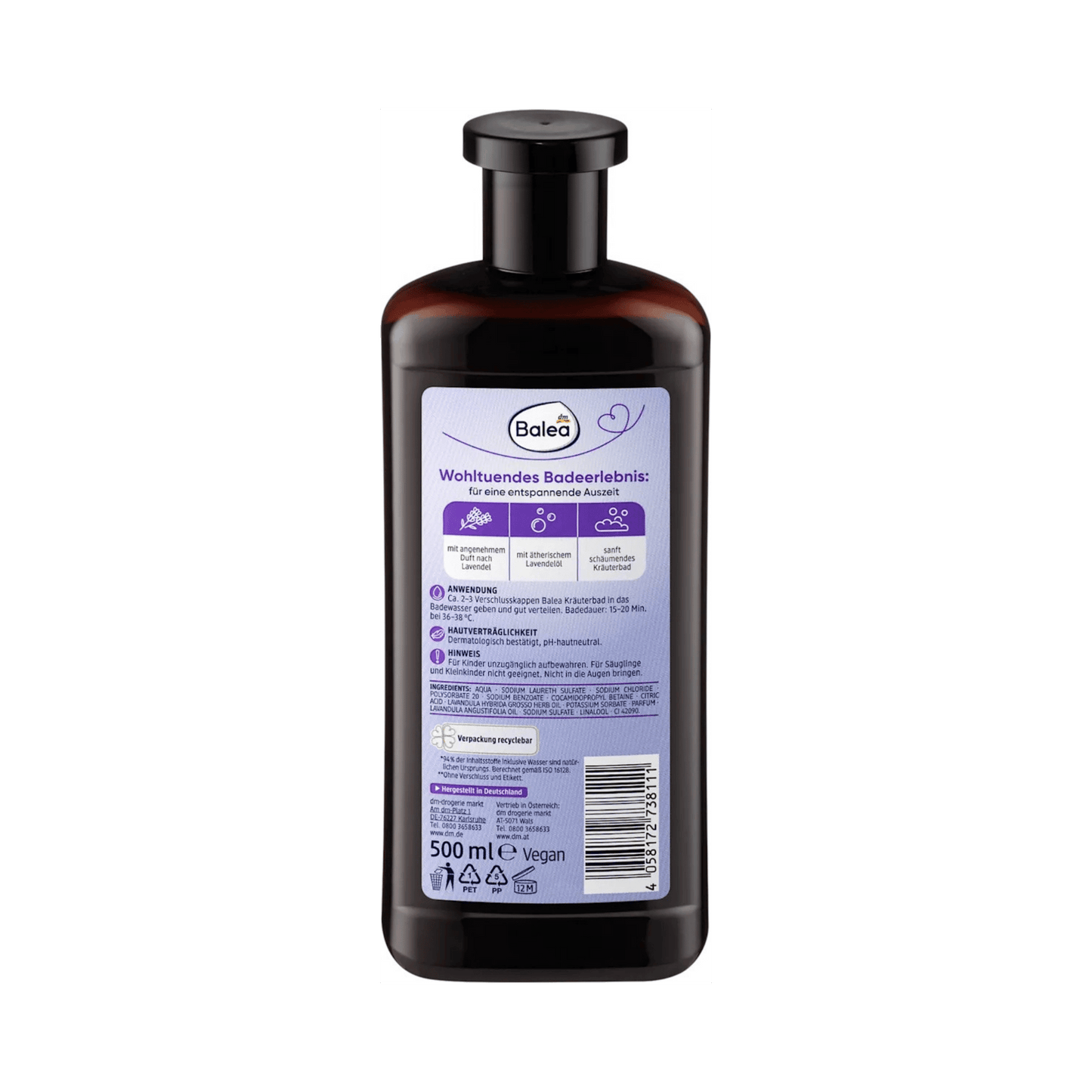 Balea Lavender Herbal Bath, 500 ml