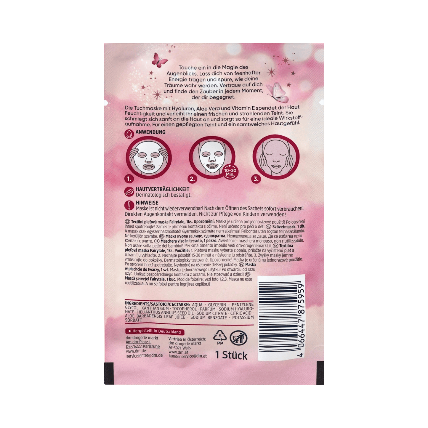 Balea Fairytale Sheet Mask – 1 Sheet
