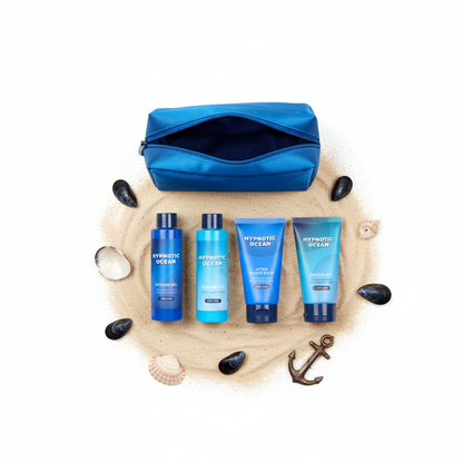 Gift Set “Hypnotic Ocean” – 5-Piece Toiletry Bag