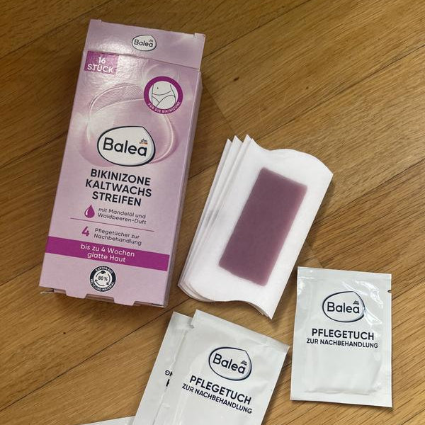 Balea Cold Wax Strips – Bikini Zone, 16 pcs